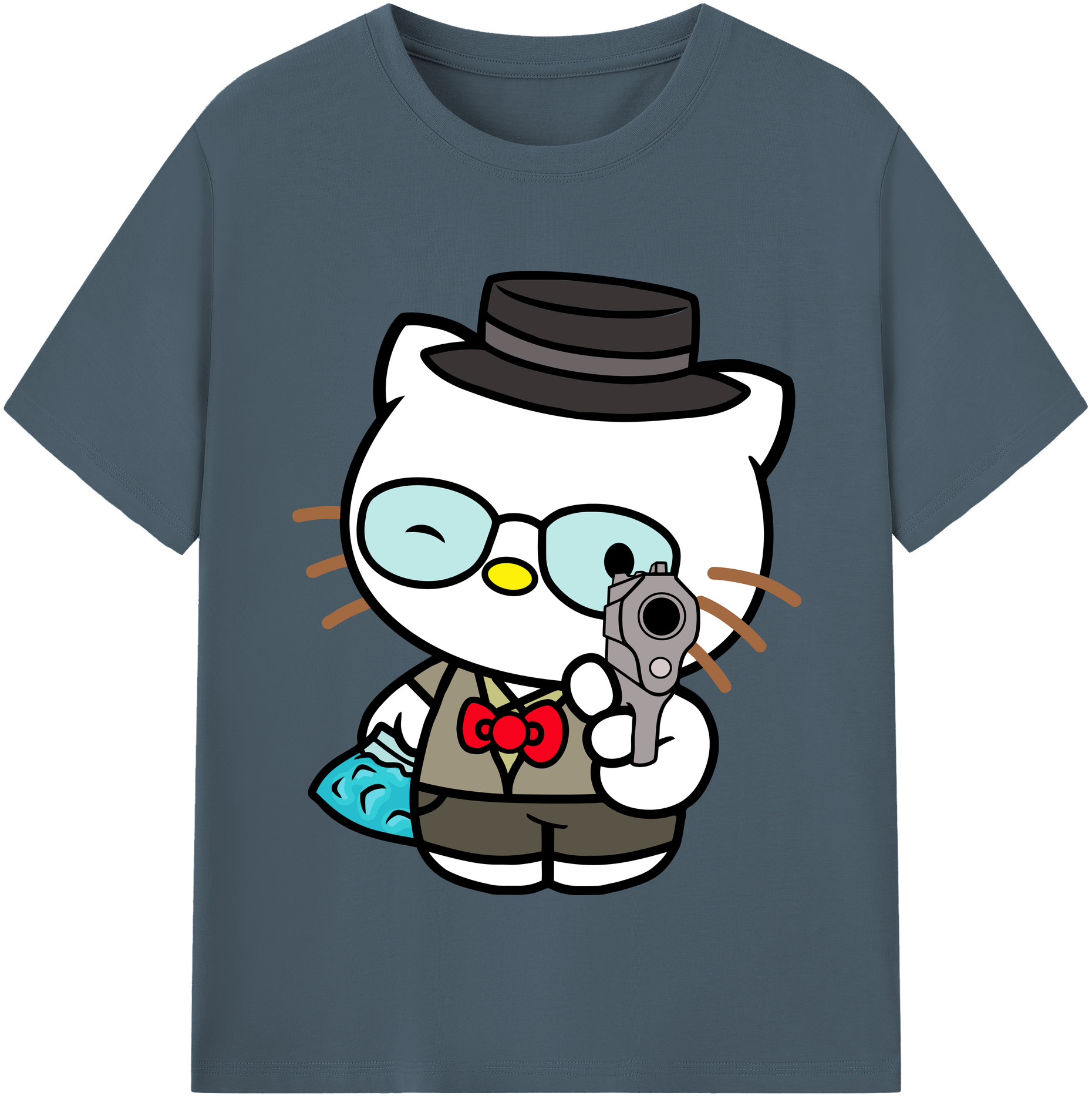 （画像用） Hello Kitty ハローキティ 綿100％半袖Tシャツ（フロントプリント）